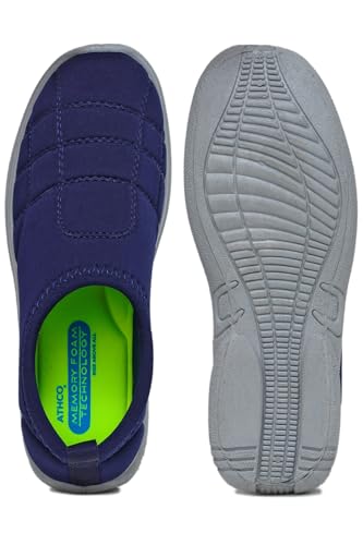 Image of ATHCO Womens Softy Shoes for Woman Women Shoes with Memory Foam Comfort Walking Shoe for Women Slip on Shoe Woman for All Day Walking Lightweight Dailyuse ExtraSoft