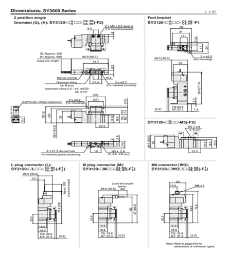 Électrovanne 5 voies SY5220 à commutation rapide pour automates