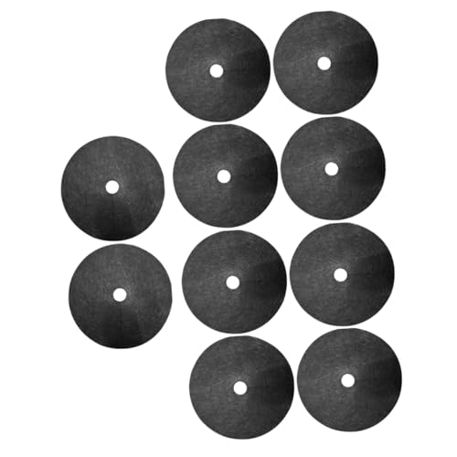 Housoutil 10 Pezzi Telo di Controllo per Giardino Traspirante e Decomponibile 32 CM Copertura Terreno per Piantagione Serra Vialetto e Aiuole Foro Interno 4 CM