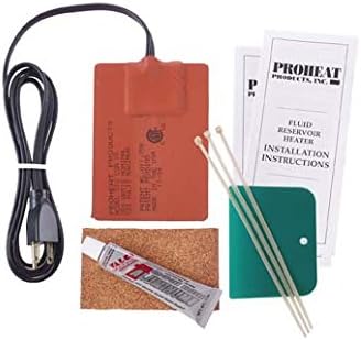 Proheat Heavy Duty Fluid Reservoir Heater Model 250-12 250 Watts, 20.8 Amp, 12 Volts DC Ideal for Oil Pans from 1 to 3 Gallon of Lube 4.5 to 12 Litres and up to 10 to 30 Gallons of Hydraulic Oil. This heater is designed for Hydraulic applications - for automotive oil pans see model 154 and models 512 and 512cs.
