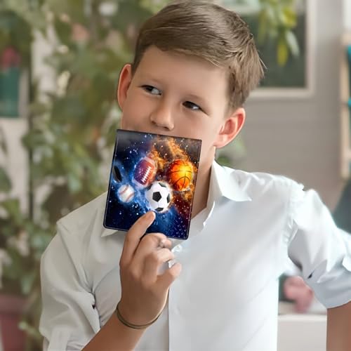 Image of Boys Wallet for Kids, Cool Kids Wallet for Boys Ages 8-10 9-12 11-15, Funny Balls Leather Bifold Rfid Blocking, Coin Pocket Id Window for Teen Men Youth Guys Birthday Christmas Gifts