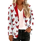 [Pièce tendance toute l'année] Bien que parfait pour la saison de la Saint-Valentin, l'imprimé élégant et le style neutre permettent à ce blazer d'être porté tout au long du printemps, de l'automne et de l'hiver, ce qui en fait un investissement intelligent pour votre garde-robe.
