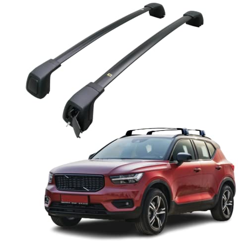 Titopena Roof Rack Side Rails Cross Bars fit for 20182022 Volvo XC40 (with Factory Side Rail