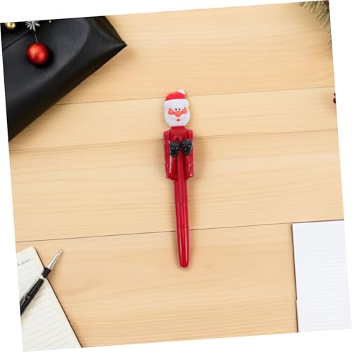 Bolígrafos kawaii para escribir con diseño navideño de Santa Claus interactivo 7