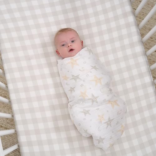 Gerber Baby Unisex 2-Pack Muslin Blanket, Celestial, One Size - image 2