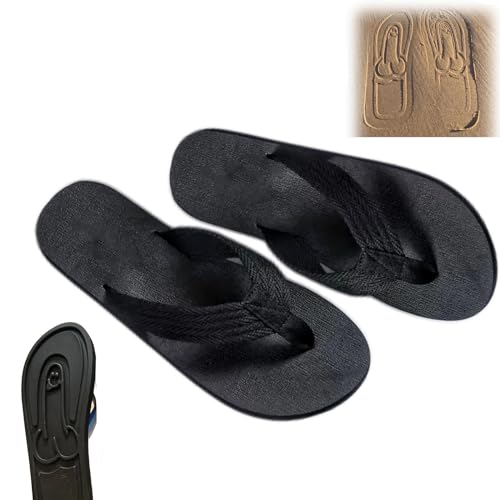 Hidden Shaped Flops, Funny Flip Flops, Spoof Funny Novelty Men's Beach Anti-slip Sandals, Creative Novelty Gag Gifts for Adults Men
