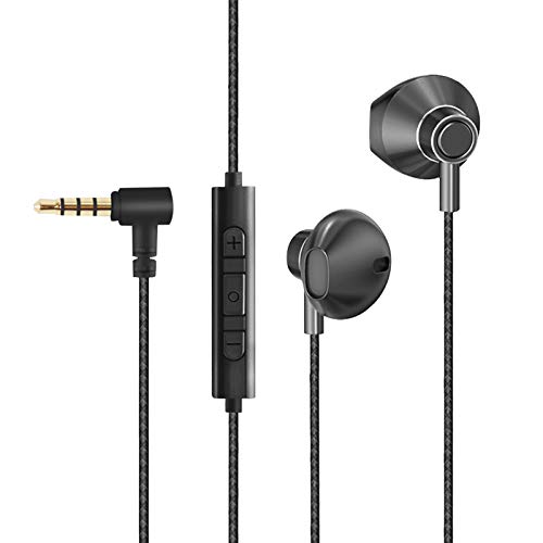 Okcsc P120 Ecouteurs Intra-Auriculaires Filaires Ecouteurs Anti-Bruit avec Micro Grande Durabilité Et Contrôle du Volume Sonore de Haute Qualité Compatible avec Les PC Et Les Téléphones Noir