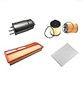 AOQ - KIT TAGLIANDO 5 FILTRI COMPATIBILE CON FIAT GRANDE PUNTO 1.3 MULTIJET 90 CV ALFA R. MITO 1.3 MTJ 90 CV