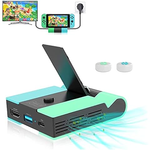 Switch TV Dock for Nintendo, Portable Charging Docking Station Replacement for Nintendo Switch with 4K HDMI, USB 3.0, Type C Cover