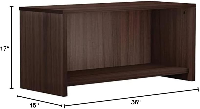 Lorell Hutch, Wall Mount, 36" X 15" X1 7", Espresso (LLR18240)