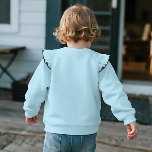 GePrint Girls Sweatshirt Breathable Toddler Girl Sweatshirt Clothes Outfit Fashion Casual Outing Wear for Cooler Days4