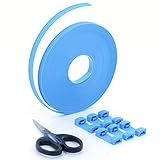 Zip Ties,U-TIMES Nylon Cable Ties For Binding Baggage Cargo,Ultra Long 8 Meters Cable Roll With Connectors - With Scissors - 1 Pcs/Pack