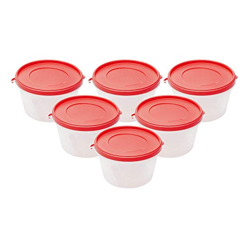 Image of Cutting EDGE Nesterware 750ml Stackable Container (Set of 6, Light Red)