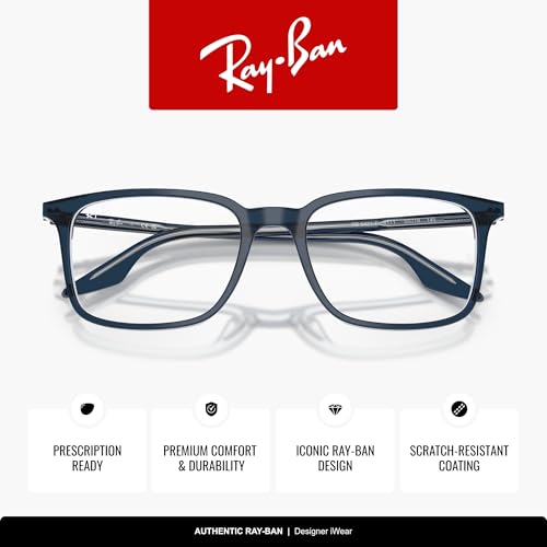 Image of Ray-Ban RX5421F Low Bridge Fit Rectangular Prescription Eyewear Frames
