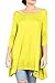 Love In Women's 3/4 Sleeve Round Neck Relaxed Drape Tunic T Shirt Top S~3XL