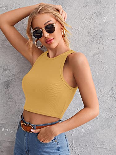 Image of Leriya Fashion Women's & Girls' Solid Asymmetrical Round Neck Cotton & Rayon Crop Top