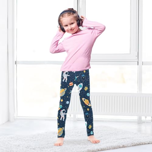 Girls' Leggings Space Astronaut Galaxy Kids Yoga Tights Pants 1 Pack 208550934