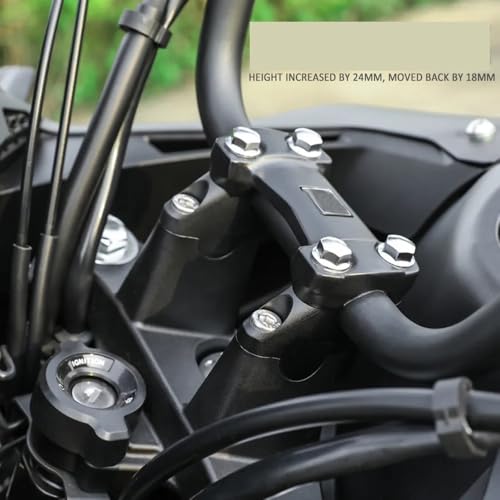 Kit manillar elevador motocicleta CB400X 2021 tubo vertical compensación 3