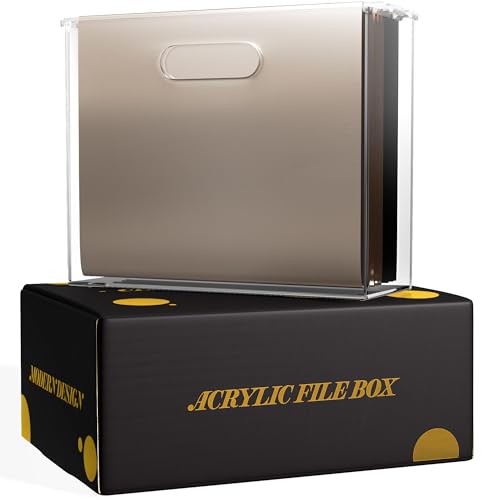 CLASSIC ACRYLIC File Organizer for Desk - A Slim Acrylic