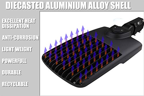 Dephen 300W Led Parking Lot Light Dlc Ul-Listed, 5700K Led Shoebox Pole Lights 42000Lm Equivalent 1000W Metal Halide - Led Street Light For Outdoor Area Lighting - Slip Fitter - 100-277Vac #TOP2