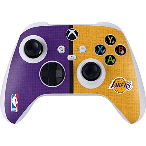 Skinit Decal Gaming Skin Compatible with Xbox Series S Controller - Officially Licensed NBA Los Angeles Lakers Canvas Design