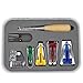 Produktbild Cozywind Schrägbandformer Set Schrägband Werkzeug mit Verstellbar Nähfuß, Quilten Ahle, Ball Pins, Stoff Bias Tape Maker 4er-Set in 6mm 12mm 18mm 25mm