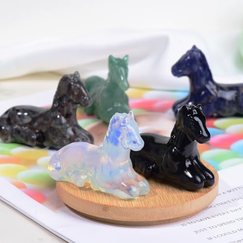 Ytbeoxk HORSE-01 2.2 Inch Opal Horse Crystal Figurines thumb #3