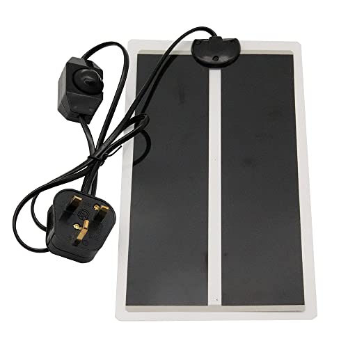 Lucky Farm 7W Reptile Vivarium Heat Mats Pets Heating Pad for for Turtle Snakes Lizard Gecko Plants Seeding Heat Pads Adjustable Amphibian Tank Warmer UK Plug (7W 14x28 cm)