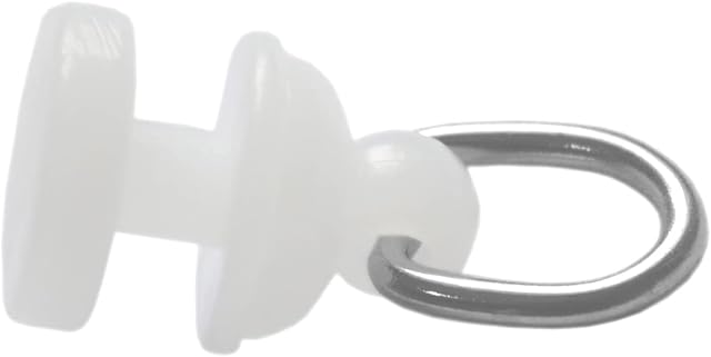 140 Pieces White Curtain Track Rollers Pulleys,Plastic Curtain Hooks Gliders (Type A)