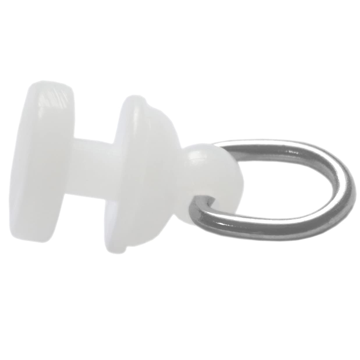 Ddhomin White 140 Pieces Curtain Track Rollers Pulleys,Plastic Curtain Hooks Gliders (Type A)