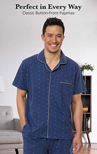 PajamaGram Mens Short Pajamas Set - Mens Pajamas Set Cotton, 100% Cotton3