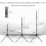 Profesjonalny zestaw oświetleniowy softbox 40 x 40 cm – żarówka LED 95 W (3000-7500 K, E27) - światło studyjne do fotografii, nagrywania wideo, transmisji na żywo, nagrywania portretów