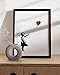 HAUS AND HUES Banksy Girl with Balloon Wall Art - Hopeful Art Print, Graffiti Art Wall Decor for Teen Bedroom (Black Frame, 12x16)