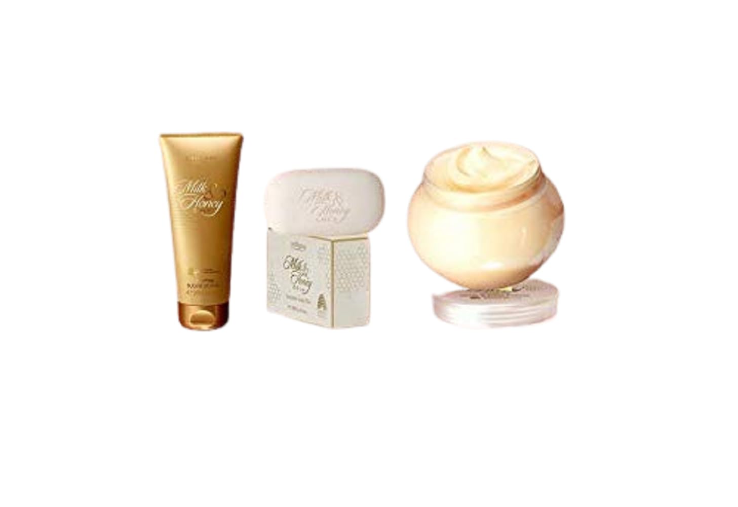 Oriflame Milk & Honey Gold Set of Scrub, Soap & Hand body Cream-picture-30
