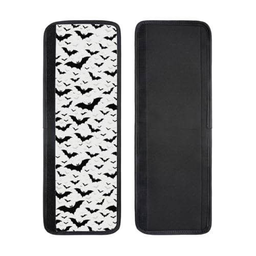 Image of Halloween Refrigerator Door Handle Covers Set of 2, Bats Neoprene Fridge Door Handle Covers Washable Non-Slip Protector for Fridge Dishwasher Appliance Handle Covers, Keep Your Kitchen Clean