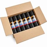Hossi's Wholesale Müllbeutel 150L extra stark 77my 120 Stück 12 Rollen Müllsäcke reißfest schwarz Abfallsäcke 80x120cm LDPE Mülltüten stabil für Haushalt Umzug Werkstatt Gastronomie Schwerlastsäcke