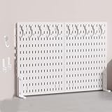 Schreibtischregal Klemmbar Schreibtisch Organizer Kunststoff for Büro/Küche/Wohnzimmer/Bibliothek Mit Haken Tisch-Organizer in Verschiedenen Größen Erhältlich(White,59 * 41cm)