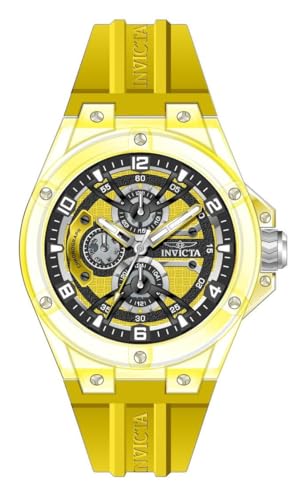 Invicta Racing Men 46mm Plastic Yellow Yellow dial VH67 Quartz2