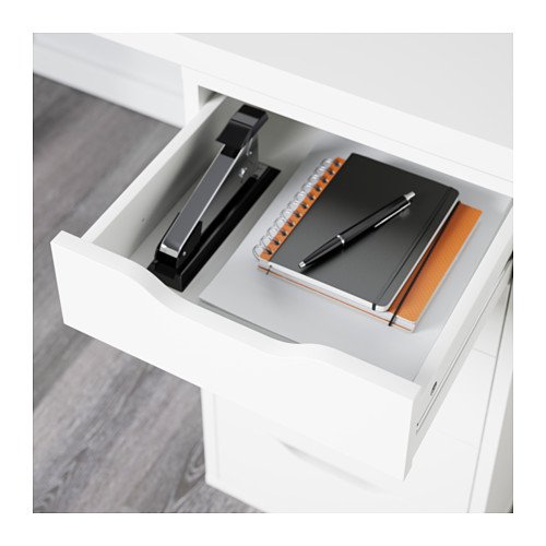 Ikea LINNMON Computer Table with Drawers, White 47 1/4x23 5/8", , 47 Inch, Buy Online in United