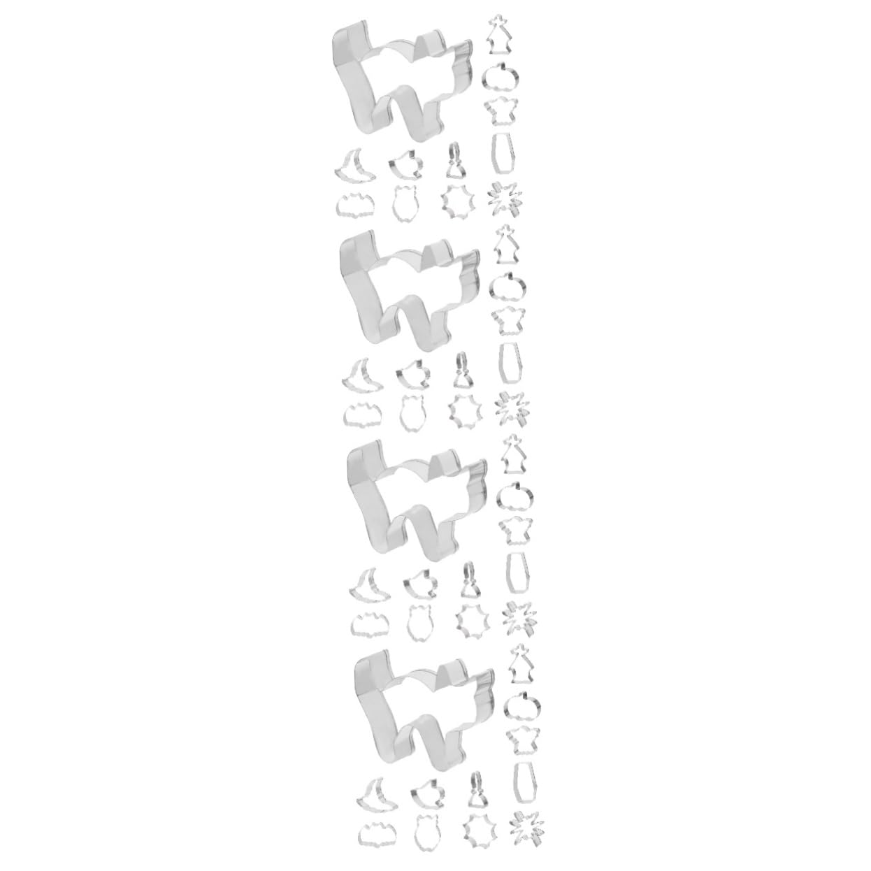 Alipis 48 Stk Backform Ausstecher im Halloween-Stil Kürbis Ausstecher halloween dekoration halloween-dekoration schneidematte Keksform selber machen praktische Keksform Edelstahl 430