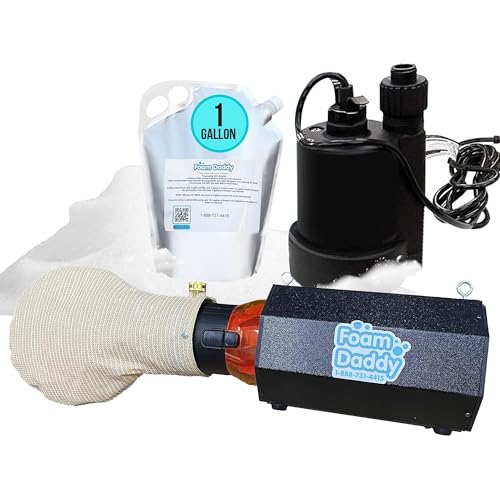 Foam Daddy Easy Standard Foam Machine with Foam Gel Included - Lightweight Foam Cannon - Create Up to 200 Gallons of Party-Perfect Foam - Ideal for Events, & Festive Celebrations