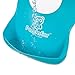 PandaEar Set of 2 Cute Silicone Baby Bibs for Babies & Toddlers (10-72 Months) Waterproof, Soft, Unisex, Non Messy - Turquoise/Lime Green…