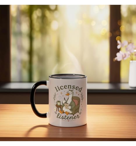 Taza de Cerámica 11 oz Negro/Blanco miniatura 3