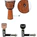 African Drum Pickup with Microphone Djembe Drum Pick-up Pick Up Black Drum Accessories