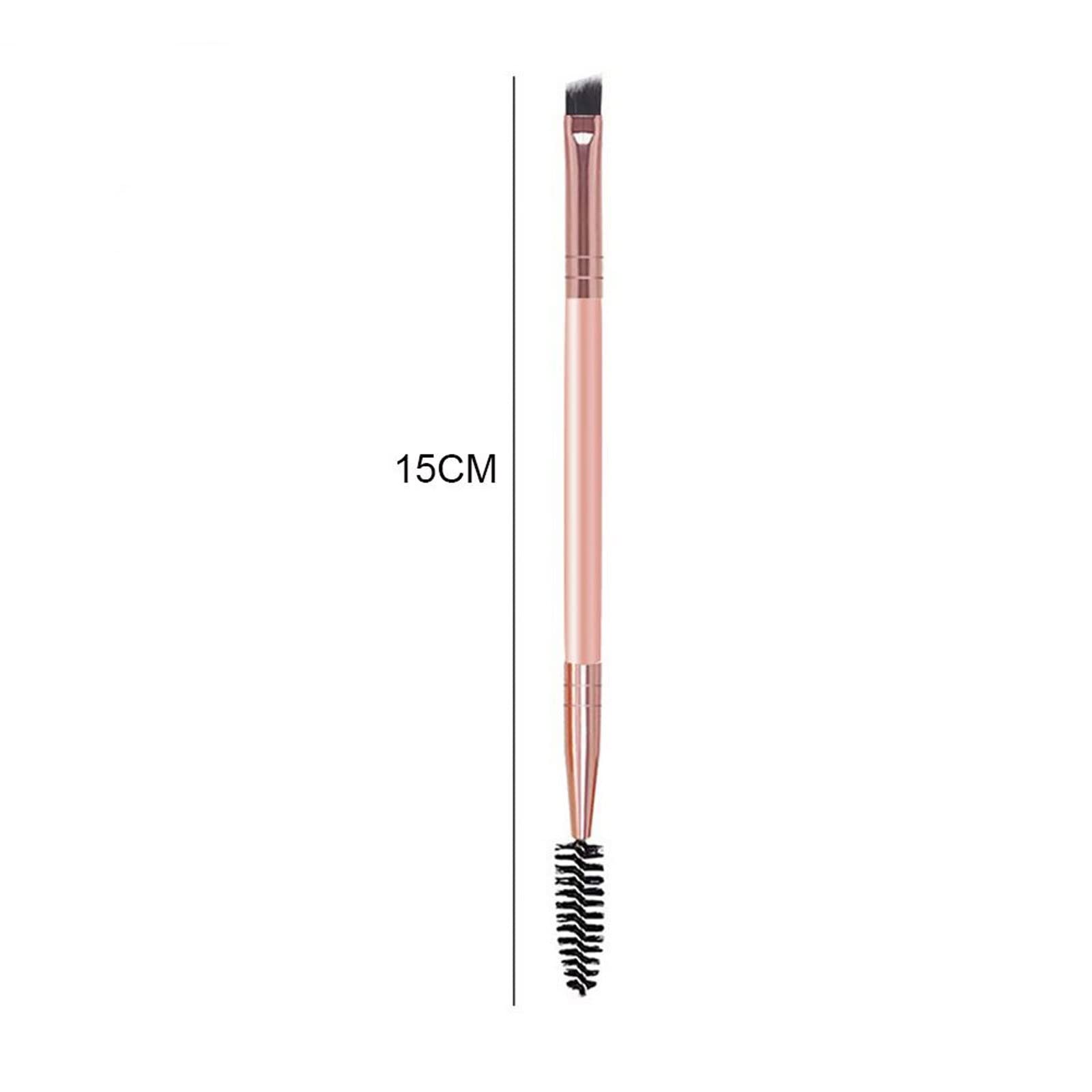 1pcs Pennello per Sopracciglia a Due Punte Spirale Diagonale Angolo Pennello per Trucco Manico Facile da trasportare Bellissimi Strumenti per Il Trucco Bellezza (Nero)