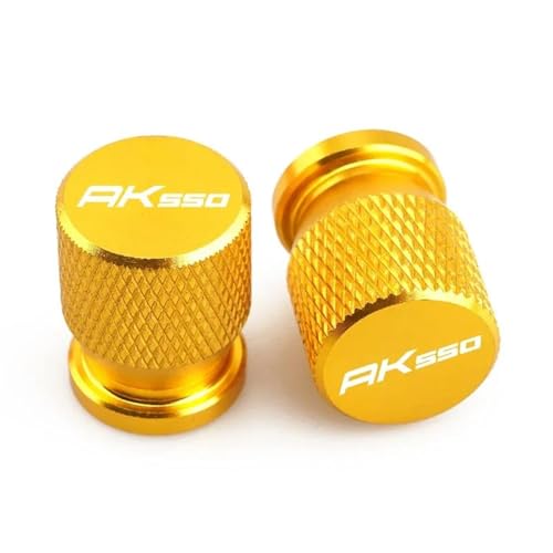 Bouchon de valve pneu moto KYMCO AK550 2024 capuchon potence jaune 550AK