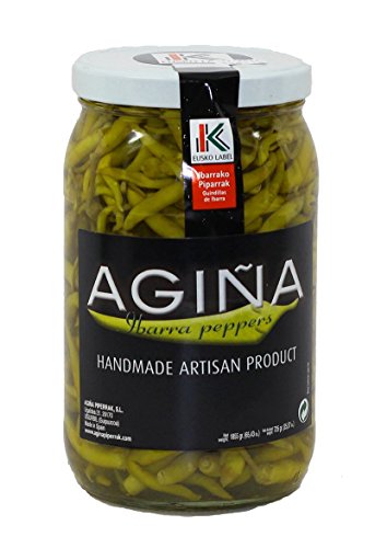 Piparras - Basque Green Peppers in Brine - 13 Oz