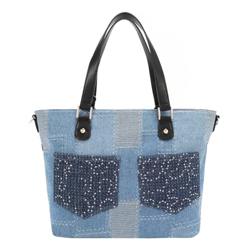 Bolso Nicole Lee Denim Shopper Bosque de Amor miniatura 5