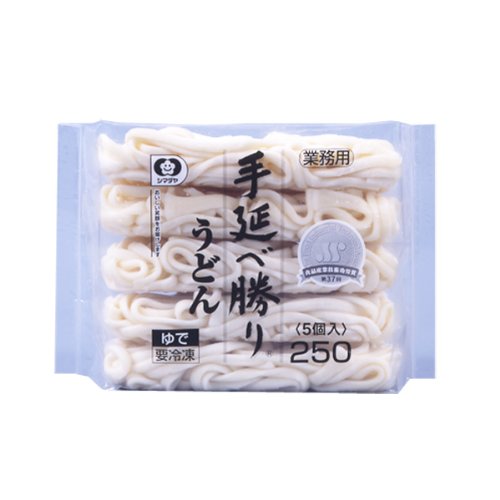 シマダヤ　手延べ勝りうどん　２５０ｇ　５個 4個セット 冷凍（Amazon）