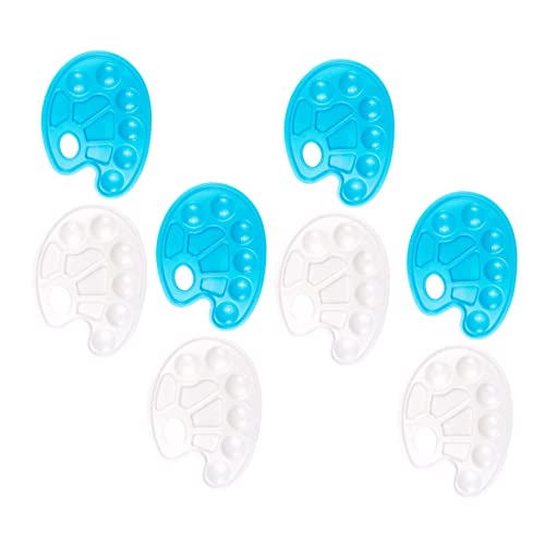 BEBEMOKO Painting Trays 10 Slots Large Watercolor Palette Set Plastic Mixing Palette for Artists